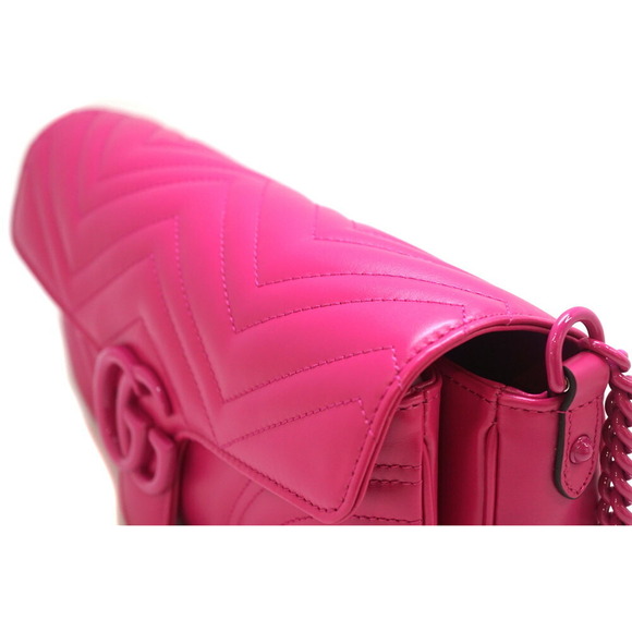 Gucci GG Marmont Shoulder Bag Pink - Picture 9 of 9